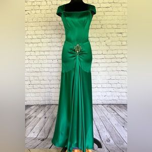 Yolanda Arce Dress Evening gown Satin corset size medium